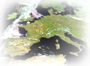 Una cartina sfumata dell'Europa