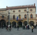 La piazza centrale di Ravenna