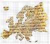 Antica cartina dell'Europa
