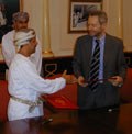 Il Prorettore Roberto Grandi durante la sua visita in Oman