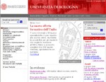 Screenshoot dell'home page del portale dell'Alma Mater