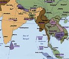 Cartina del sud est asiatico