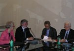 Beatrice Draghetti, Sergio Cofferati, Roberto Grandi e Pier Ugo Calzolari
