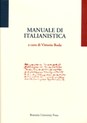 Copertina del libro Manuale di Italianistica