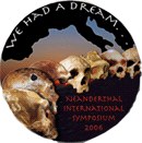 Logo del simposio internazionale sull'uomo di Neanderthal