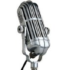 Il microfono simbolo del progetto La voce regina
