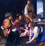 Artemisia Gentileschi - Nascita di San Giovanni Battista (particolare)