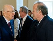 Gusberti con il Presidente Napolitano