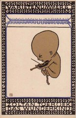 Moriz Jung, Il fanciullo prodigio (cartolina n.81 della serie delle Wiener Werkstatte)