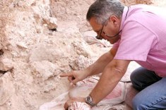 La mandibola Irhoud 11: si tratta della prima mandibola di uomo adulto quasi completa scoperta nel sito di Jebel Irhoud. Credit: Jean-Jacques Hublin, MPI EVA Leipzig.