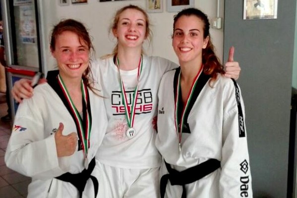 Taekwondo: argenti per Silvia Lombardi (categoria 67 kg cintura nera), Chiara Davalli (categoria 57kg cintura nera) e Chiara Cervelli (categoria 67 kg cintura verde)