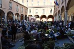 Studenti in Piazza Scaravilli per Piero Angela - Foto di Massimo Matera 