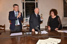 Piero Angela riceve il Premio SISS alla Carriera 2017 - Foto di Massimo Matera 