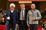 Patrizio Bertelli e Max Sirena con il Rettore Francesco Ubertini - Foto Schiassi