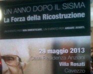 A Cavezzo, un anno dopo il sisma