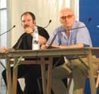 Carlo Lucarelli e Angelo Del Boca