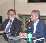 Il Pro Rettore Grandi e l'Ambasciatore Bahadian