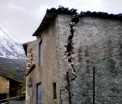 Edificio lesionato a San Martino d'Ocre (AQ)