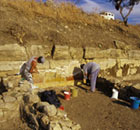 Studenti della summer school al lavoro a Phoinike