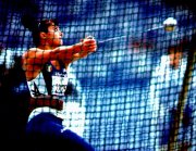 Ester Balassini in azione sulla pedana del lancio del martello