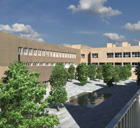 Particolare della ricostruzione in 3d del progetto