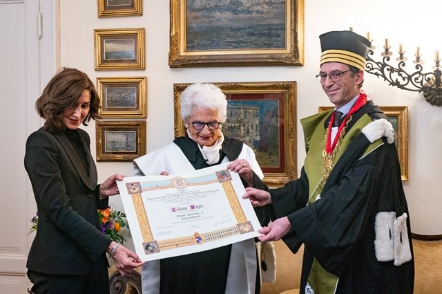 Cerimonia di conferimento di Laurea ad honorem a Liliana Segre