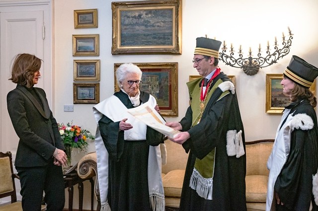 Cerimonia di conferimento di Laurea ad honorem a Liliana Segre