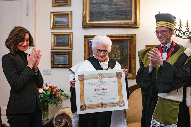 Cerimonia di conferimento di Laurea ad honorem a Liliana Segre