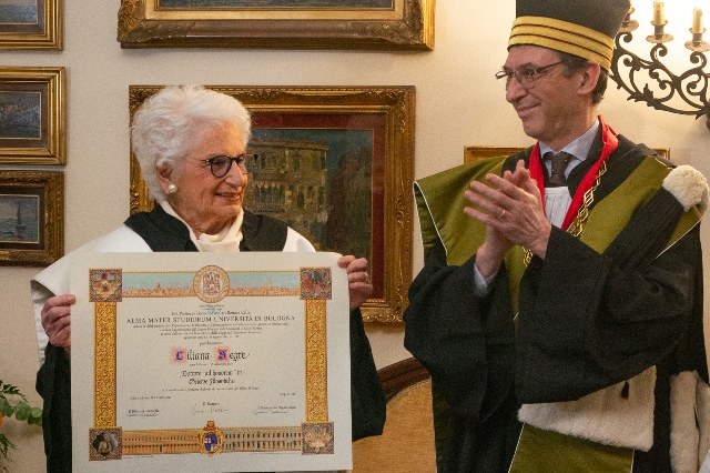 Cerimonia di conferimento di Laurea ad honorem a Liliana Segre