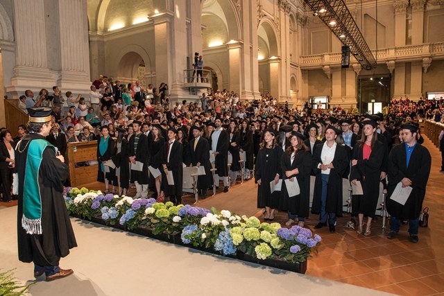 Il momento della proclamazione dei Dottori di Ricerca Alma Mater (Foto di Schiassi)