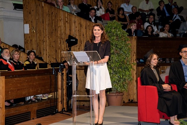 L'intervento di  Florence Rabier, Direttrice generale del Centro Meteo Europeo (Foto di Schiassi)