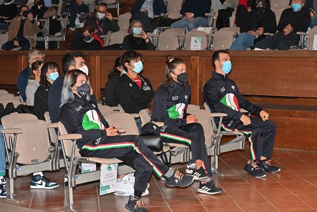 Sportivi in Aula Magna- Foto Schiassi