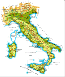 Cartina dell'Italia