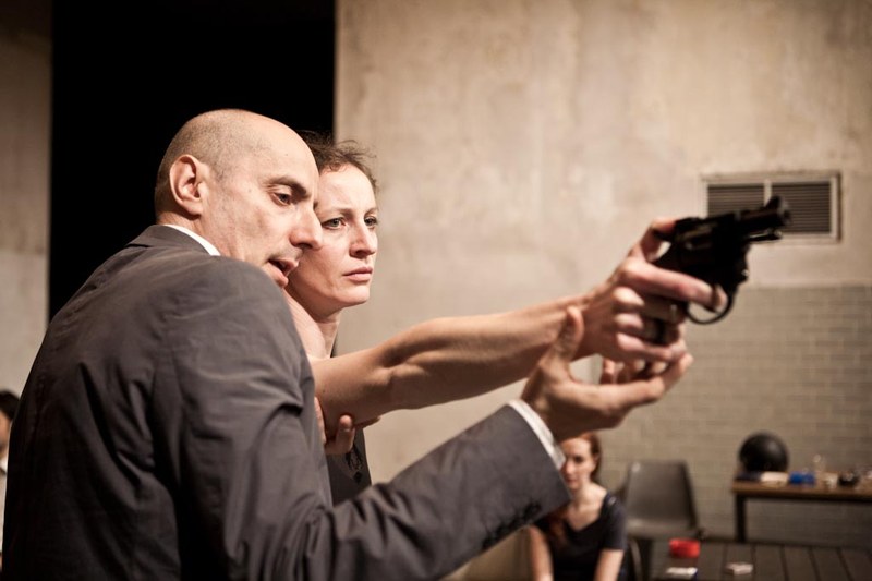 Roberto Rustioni e Valentina Picello in "L'orso"