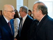 Gusberti con il Presidente Napolitano