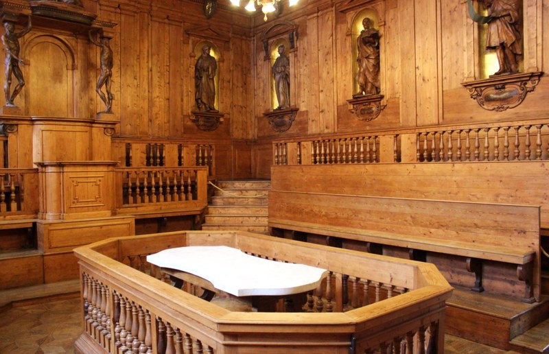 Teatro Anatomico della Biblioteca comunale dell’Archiginnasio (Foto: Valentina Serafini)