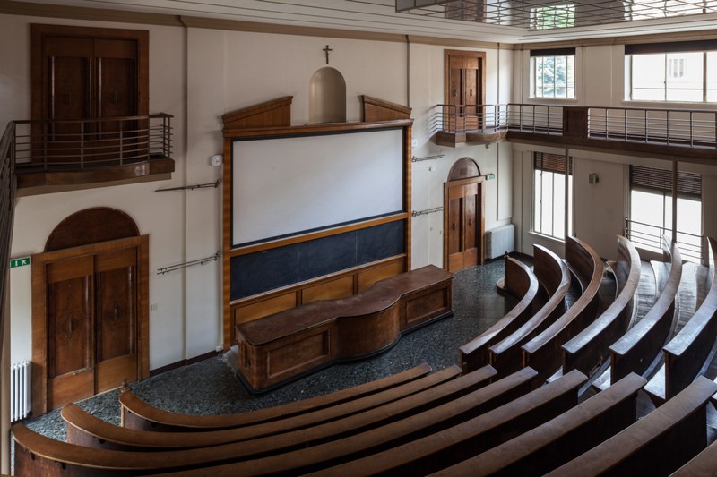 Aula Alessandro Ghigi dell’ex Istituto di Zoologia (Foto: Oscar Ferrari)