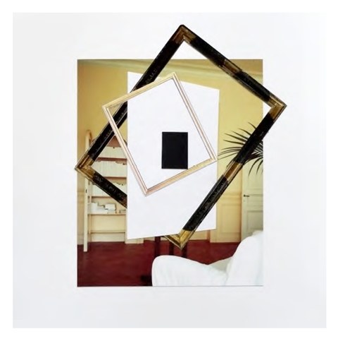 Programma Italia - Giulio Paolini, Senza titolo, 2012, collage su carta, cm 33,5x33,5 (Galleria Studio G7)