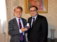 Jorge Argüello in visita all'Alma Mater