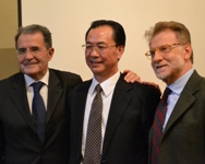 La delegazione della Nankai Business School all'Alma Mater