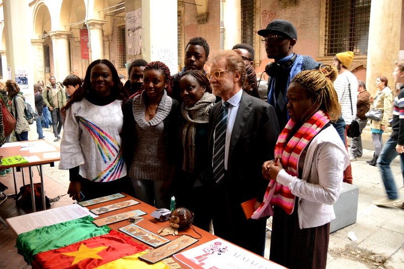 La festa degli studenti, con il rettore