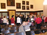 La delegazione svedese in Sala VIII Centenario