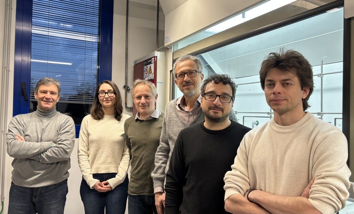 Da sinistra: Alberto Credi, Chiara Taticchi, Luca Muccioli, Marco Garavelli, Massimiliano Curcio, Emilio Lorini