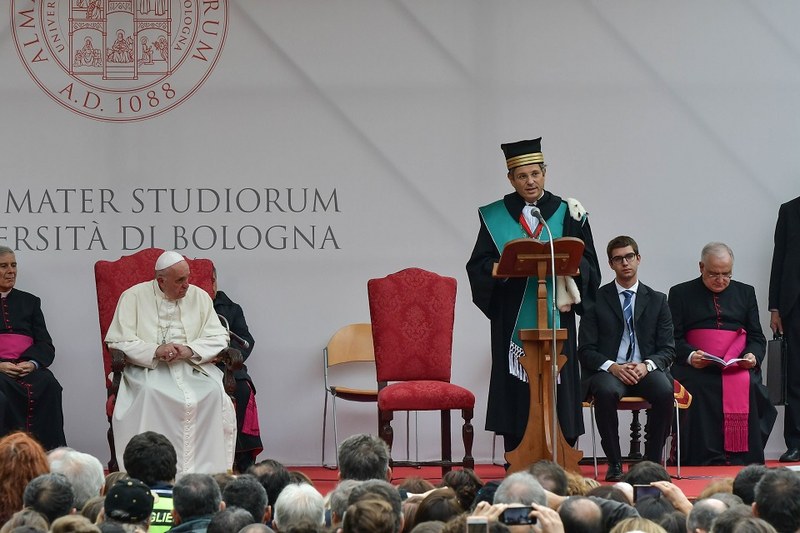 Il discorso del Rettore Francesco Ubertini (Foto Schiassi)