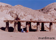 Paesaggio desertico e roccioso