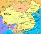 Mappa della Cina