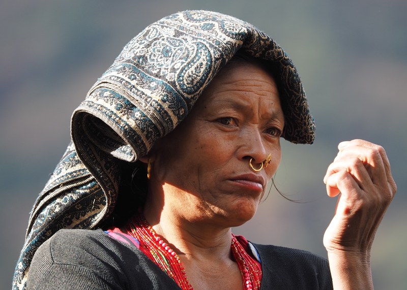 Donna di etnia Tamang