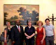 Una delegazione sudafricana all'Alma Mater